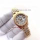Copy Rolex Datejust Ladies All Gold Diamond Markers White Dial Diamond Bezel 26mm Watch (2)_th.jpg